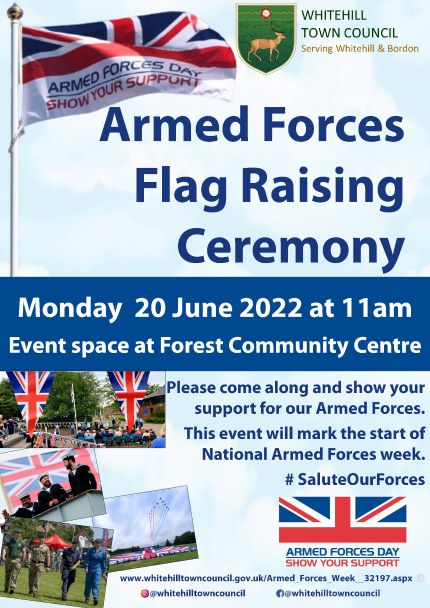 Armed Forces Flag Raising Poster 2022