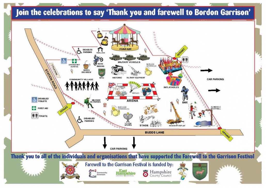 Programme of Events for the Farewell to the Garrison Festival