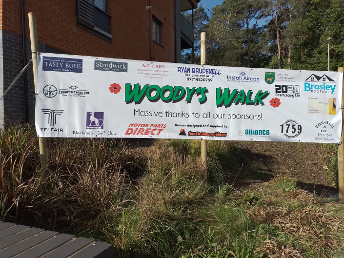 Woody's Walk Sign