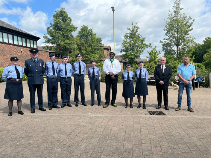 2412 Bordon Squadron Air Cadets and Town Mayor