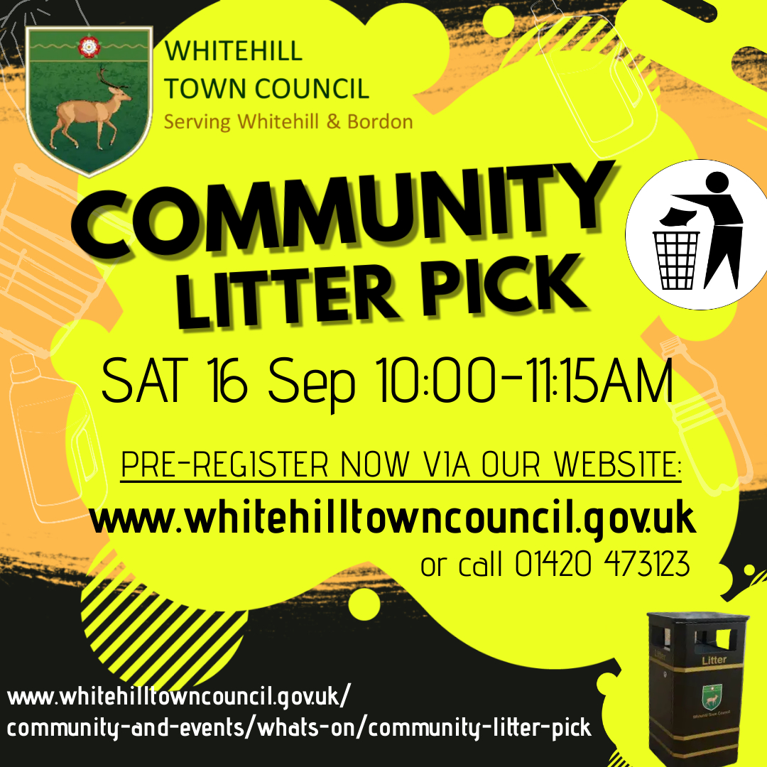 Community litter pick 16 September 2023 poster