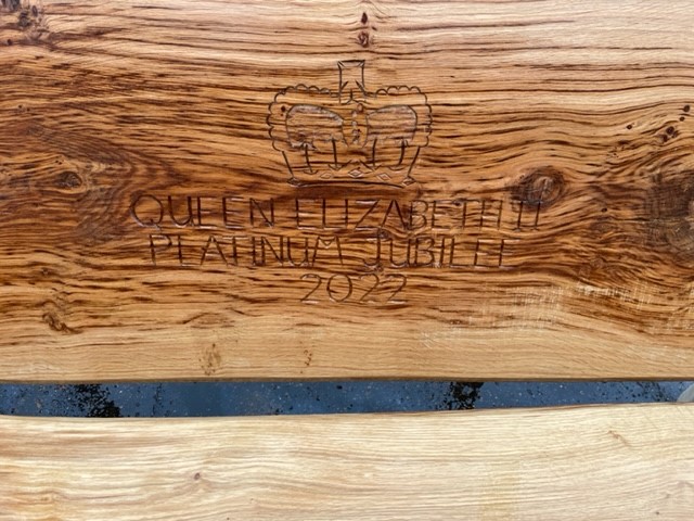 engraving on bench